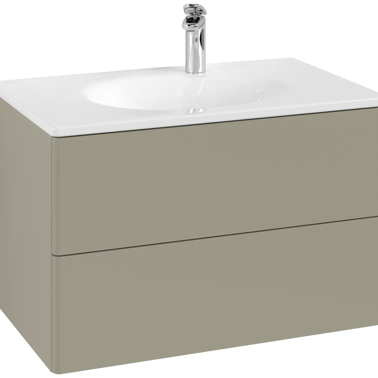 V&b antao servantskap 2 skuffer glatt 788x504x496 m/lys stengrå