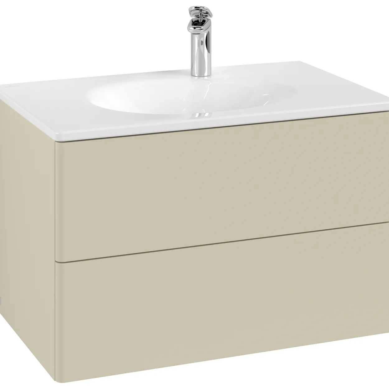 V&b antao servantskap 2 skuffer glatt 788x504x496 silkegrå