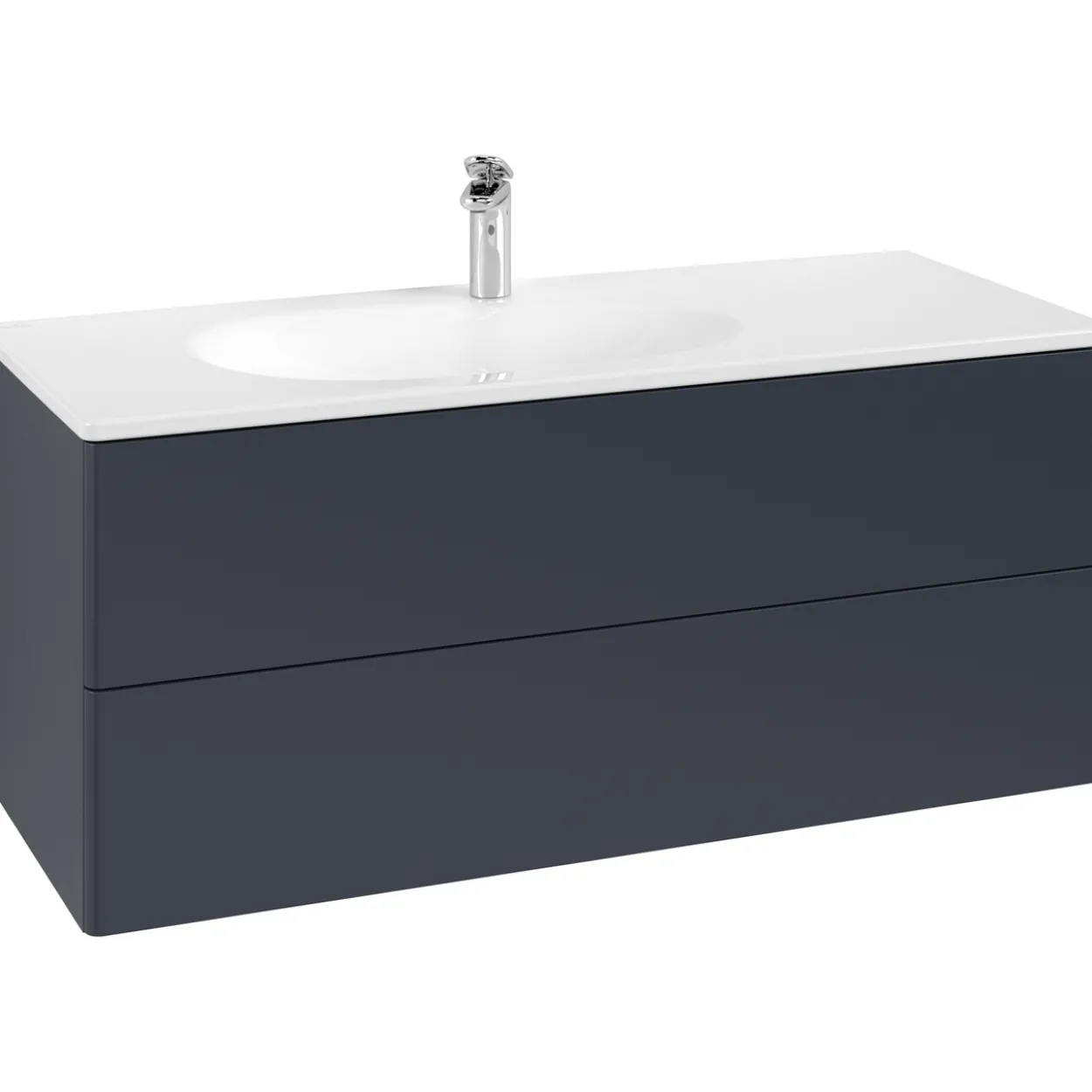 V&b antao servantskap 2 skuffer glatt 1188x504x492 venstre blå