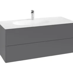 V&b antao servantskap 2 skuffer glatt 1188x504x493 venstre m/lys antrasitt
