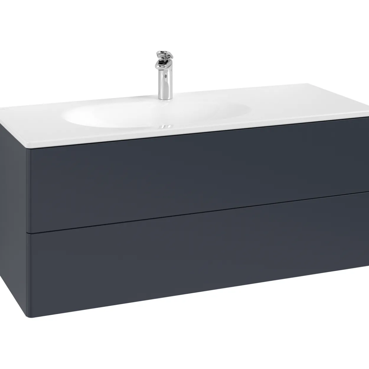 V&b antao servantskap 2 skuffer glatt 1188x504x493 venstre m/lys blå