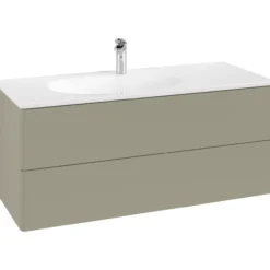 V&b antao servantskap 2 skuffer glatt 1188x504x492 venstre stengrå