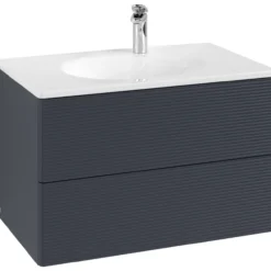 V&b antao servantskap 2 skuffer rillet 788x504x496 blå