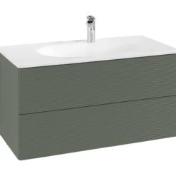 V&b antao servantskap 2 skuffer rillet 988x504x496 grønn