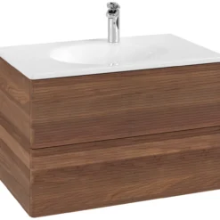 V&b antao servantskap 2 skuffer rillet 788x504x496 m/lys valnøtt
