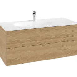 V&b antao servantskap 2 skuffer rillet 1188x504x492 venstre eik