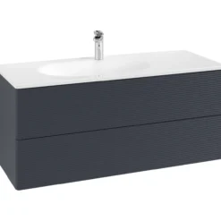 V&b antao servantskap 2 skuffer rillet 1188x504x493 venstre m/lys blå