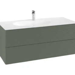 V&b antao servantskap 2 skuffer rillet 1188x504x493 venstre m/lys grønn