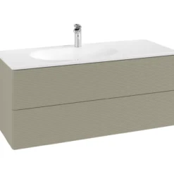 V&b antao servantskap 2 skuffer rillet 1188x504x493 venstre m/lys stengrå