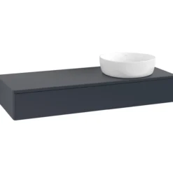 V&b antao servantskap 1 skuff glatt 1200x190x500 høyre m/kranhull blå