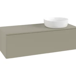 V&b antao servantskap 1 skuff glatt 1200x360x500 høyre m/kranhull stengrå