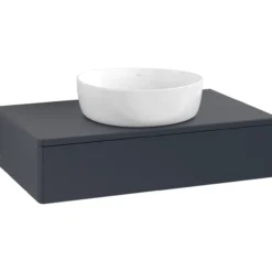 V&b antao servantskap 1 skuff glatt 800x190x500 m/kranhull blå