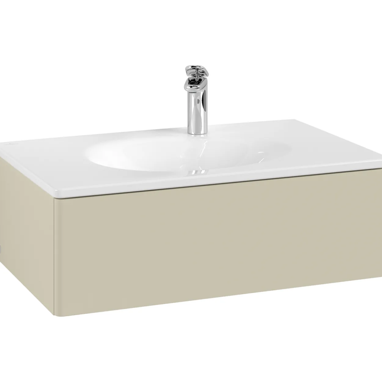V&b antao servantskap 1 skuff glatt 788x256x496 silkegrå