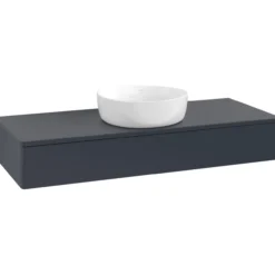 V&b antao servantskap 1 skuff glatt 1200x190x500 u/kranhull blå