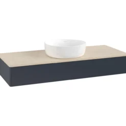 V&b antao servantskap 1 skuff glatt 1200x190x500 u/kranhull blå/créme