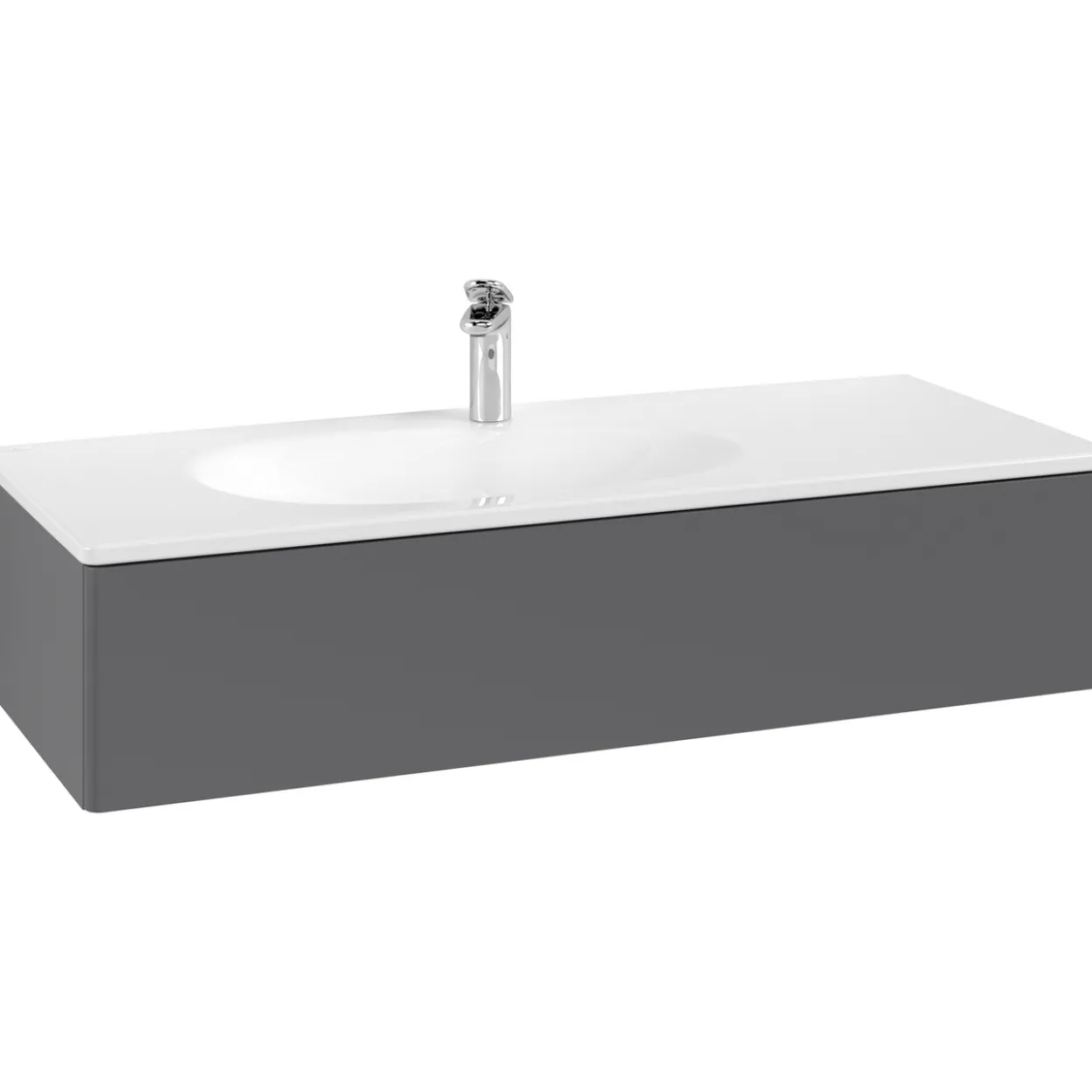 V&b antao servantskap 1 skuff glatt 1188x256x493 venstre antrasitt