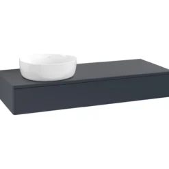 V&b antao servantskap 1 skuff glatt 1200x190x500 venstre m/kranhull blå