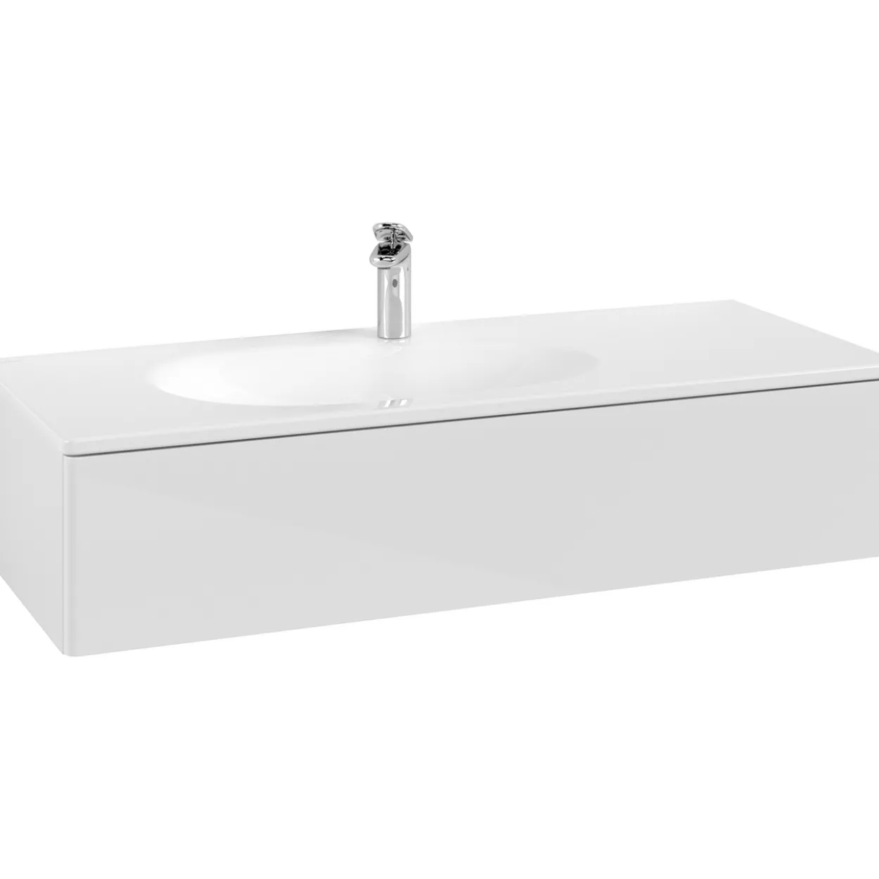 V&b antao servantskap 1 skuff glatt 1188x256x493 venstre m/lys hvit