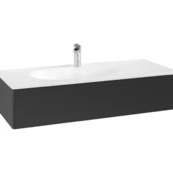 V&b antao servantskap 1 skuff glatt 1188x256x493 venstre m/lys matt sort