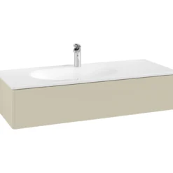 V&b antao servantskap 1 skuff glatt 1188x256x493 venstre m/lys silkegrå
