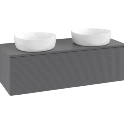 V&b antao servantskap 1 skuff rillet 1200x360x500 for 2 serv. u/kranhull antrasitt