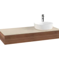 V&b antao servantskap 1 skuff rillet 1200x190x500 høyre m/kranhull valnøtt/créme