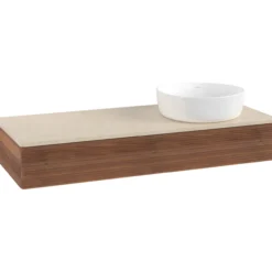 V&b antao servantskap 1 skuff rillet 1200x190x500 høyre u/kranhull valnøtt/créme