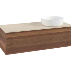 V&b antao servantskap 1 skuff rillet 1200x360x500 høyre u/kranhull valnøtt/créme