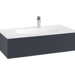 V&b antao servantskap 1 skuff rillet 988x256x493 m/lys blå