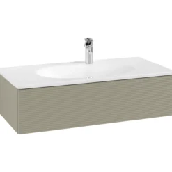 V&b antao servantskap 1 skuff rillet 988x256x493 stengrå