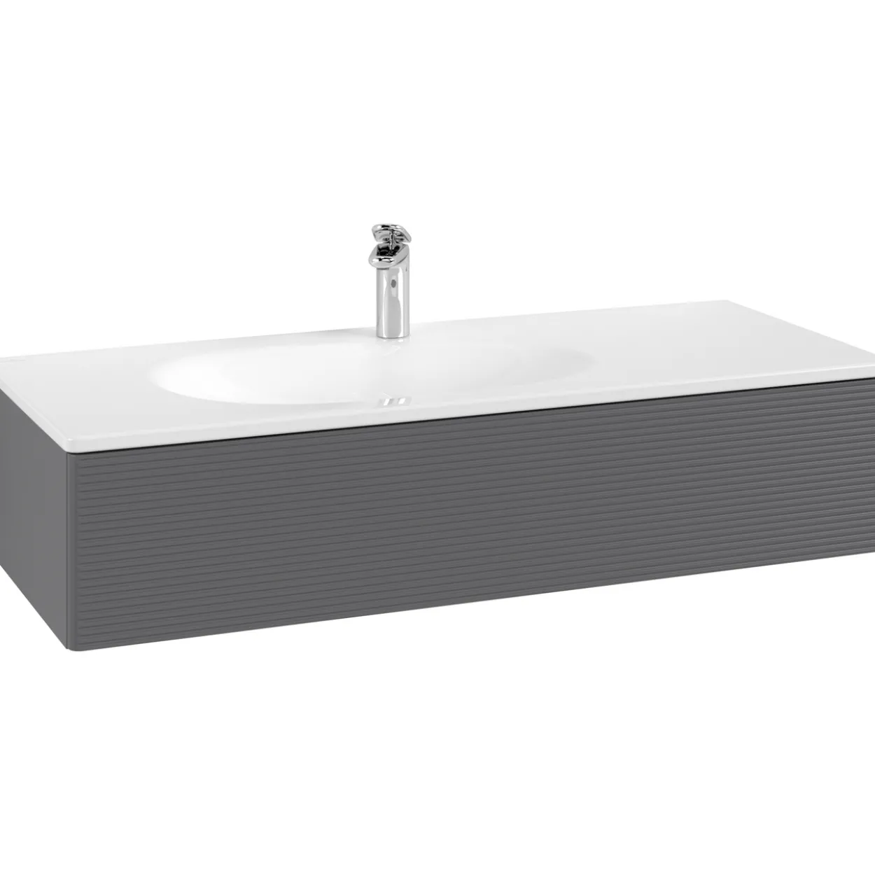 V&b antao servantskap 1 skuff rillet 1188x256x493 venstre antrasitt
