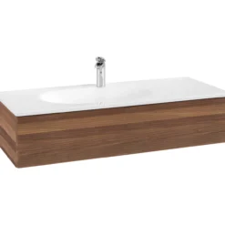 V&b antao servantskap 1 skuff rillet 1188x256x493 venstre m/lys valnøtt