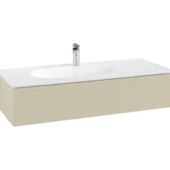 V&b antao servantskap 1 skuff rillet 1188x256x493 venstre silkegrå