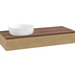V&b antao servantskap 1 skuff rillet 1200x190x500 venstre u/kranhull eik/valnøtt