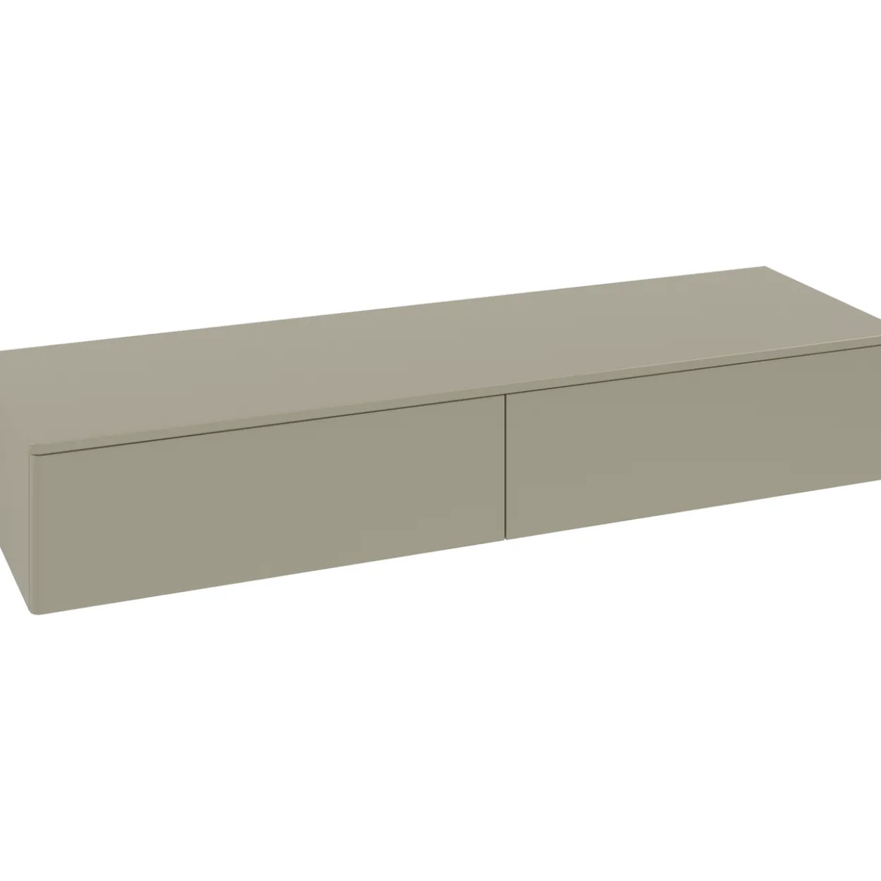 V&b antao sideskap 2 skuffer glatt 1600x268x500 stengrå