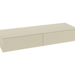 V&b antao sideskap 2 skuffer rillet 1600x268x500 silkegrå
