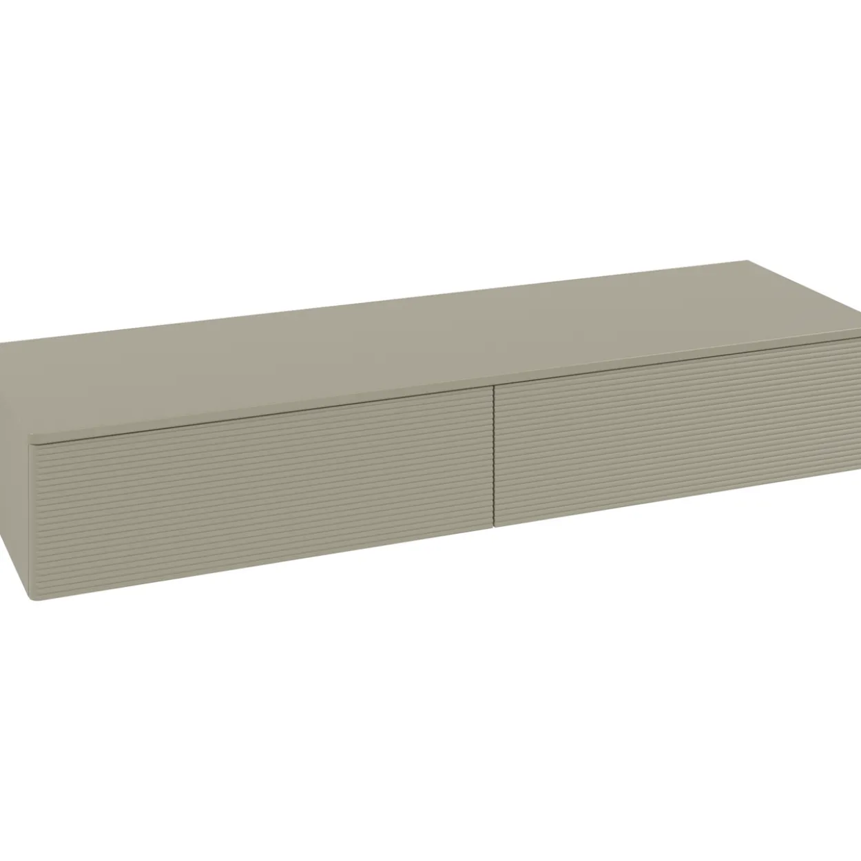 V&b antao sideskap 2 skuffer rillet 1600x268x500 stengrå