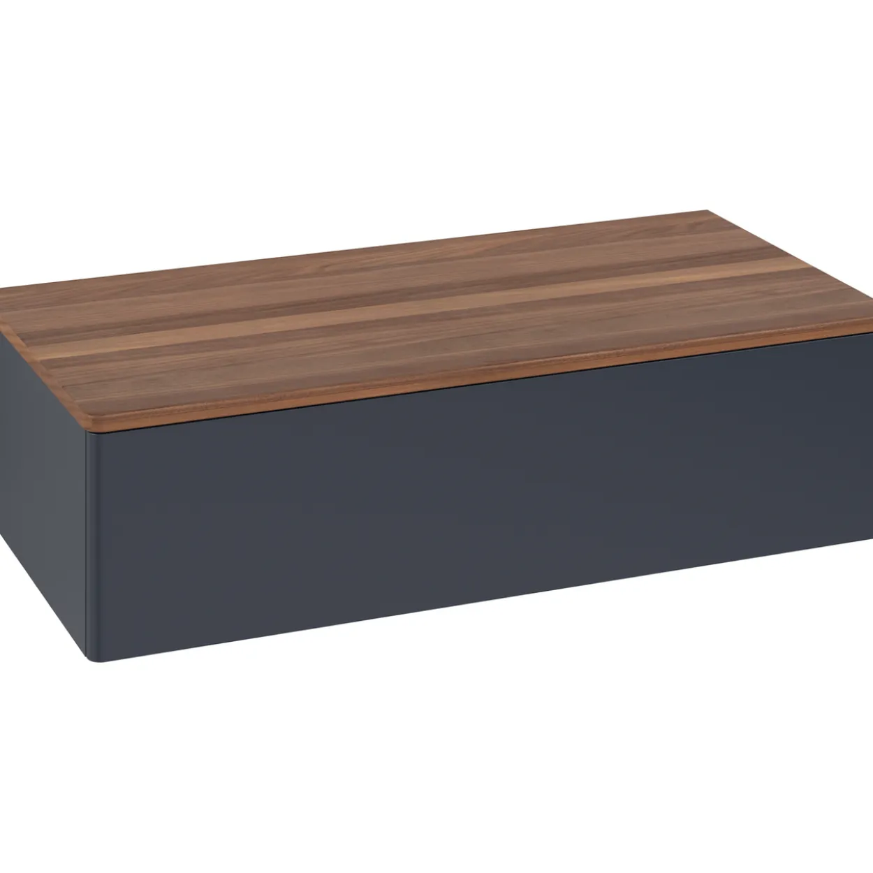 V&b antao sideskap 1 skuff glatt 1000x268x500 blå/valnøtt
