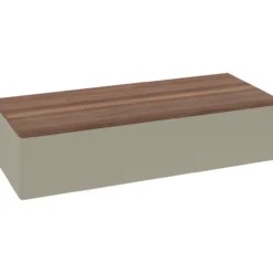 V&b antao sideskap 1 skuff glatt 1200x268x500 stengrå/valnøtt