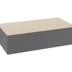 V&b antao sideskap 1 skuff rillet 1000x268x500 antrasitt/créme