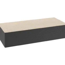 V&b antao sideskap 1 skuff rillet 1200x268x500 matt sort/créme