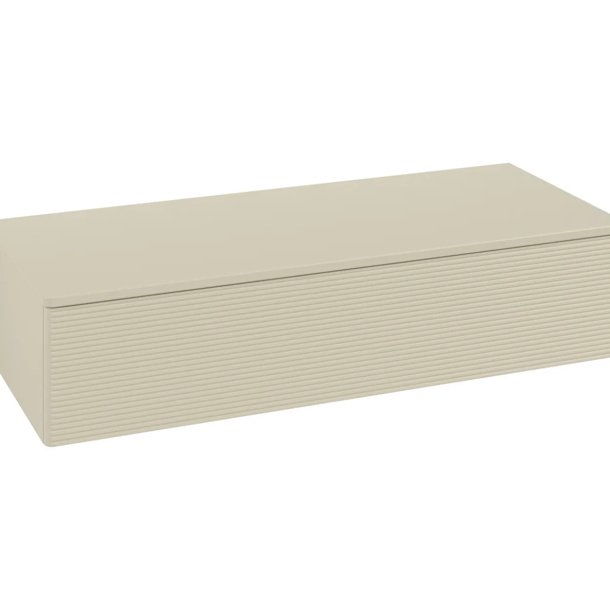V&b antao sideskap 1 skuff rillet 1200x268x500 silkegrå