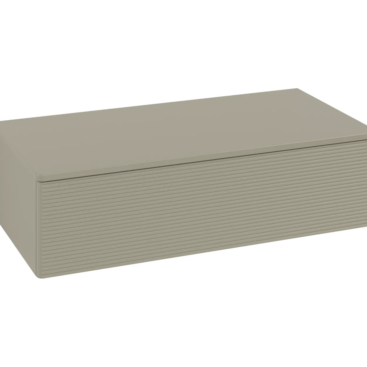 V&b antao sideskap 1 skuff rillet 1000x268x500 stengrå