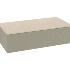 V&b antao sideskap 1 skuff rillet 1000x268x500 stengrå/créme