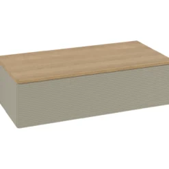 V&b antao sideskap 1 skuff rillet 1000x268x500 stengrå/eik