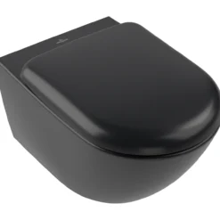 V&b antao veggskål m/åpen spylekant pure black c+