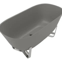 V&b antheus frittstående badekar 155x75 grey