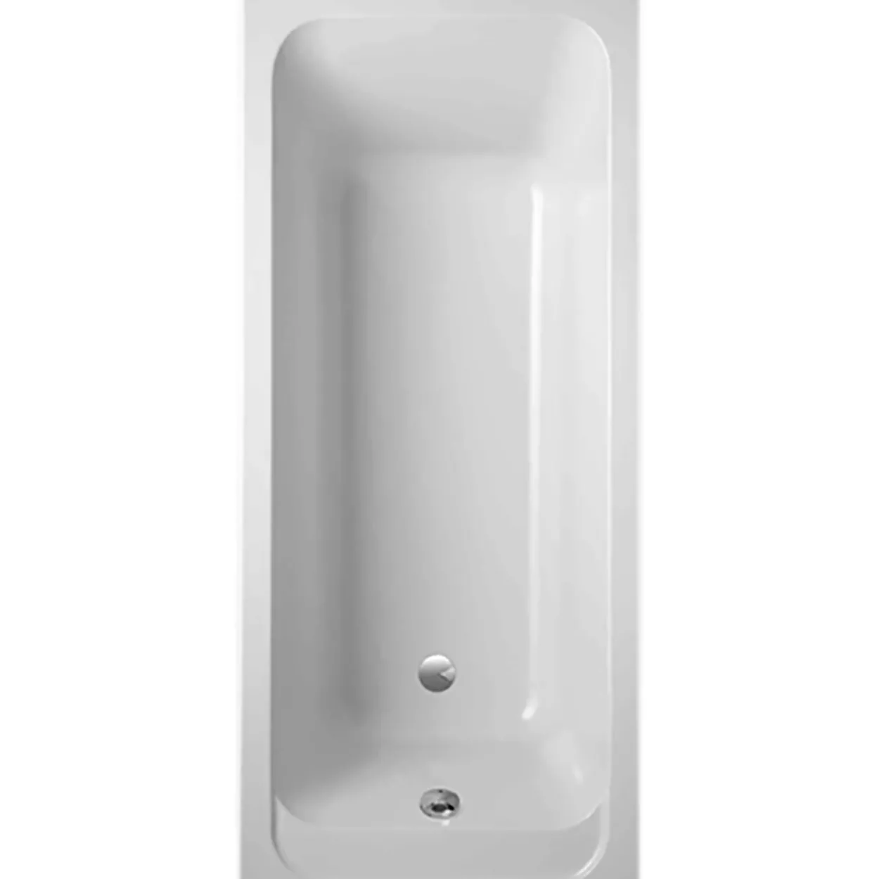 V&b architectura badekar 150x70 for innbygging hvit alpin
