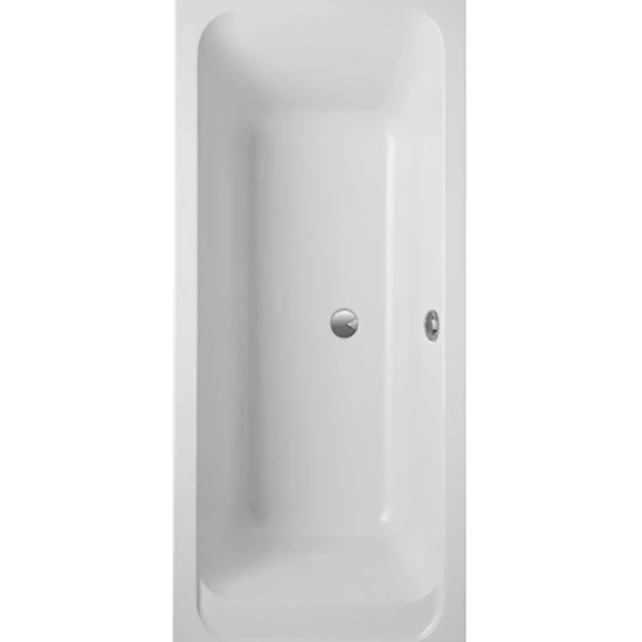 V&b architectura badekar 190x90 for innbygging hvit alpin
