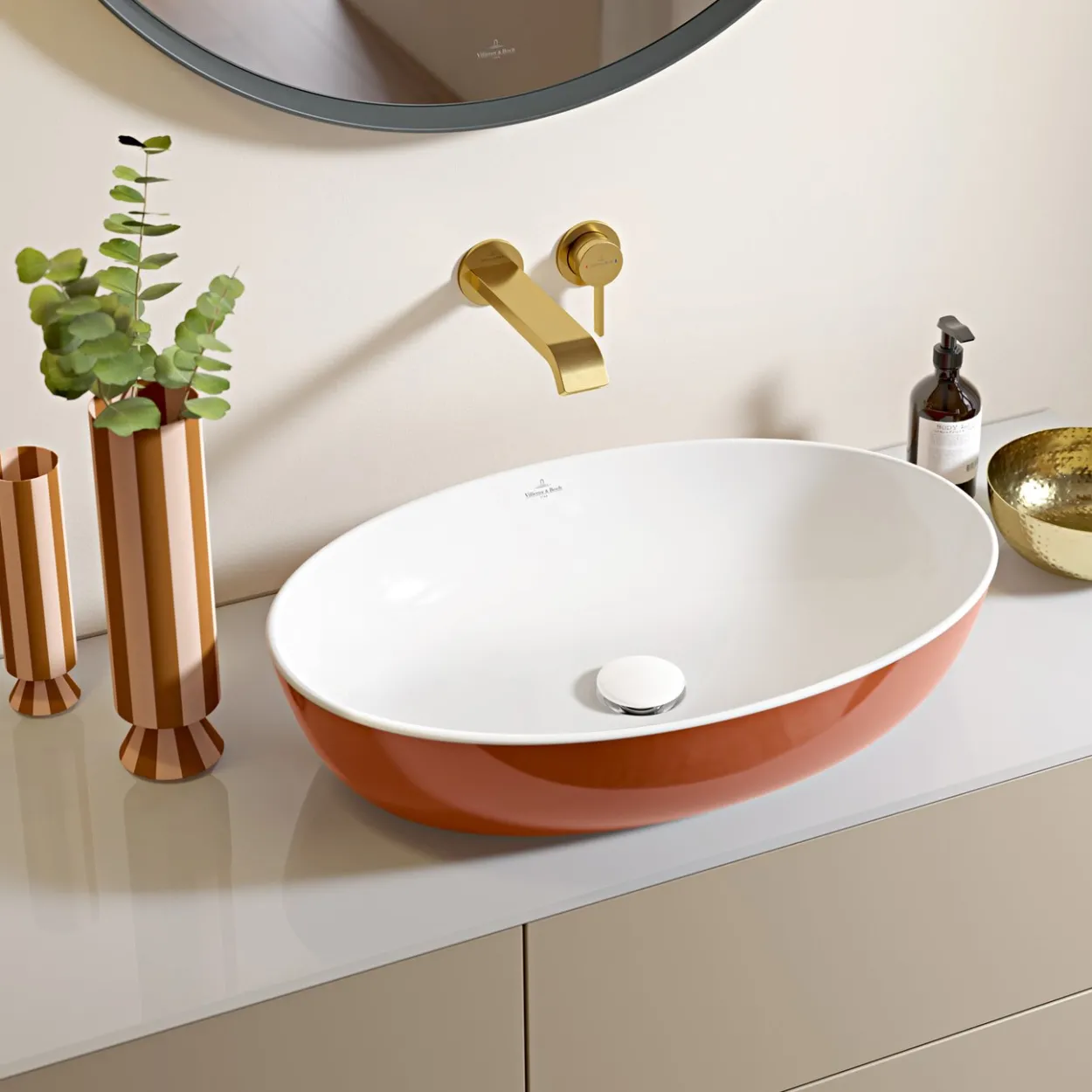 V&b artis servant oval 61x41 rust